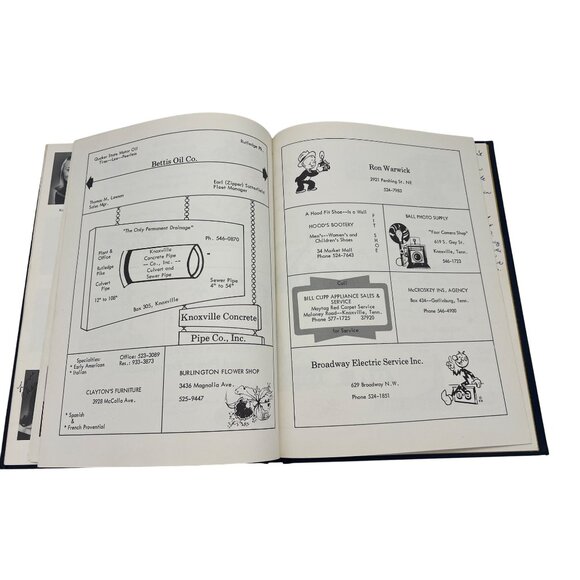 1971 Warrior Yearbook Holston High School Knoxville TN Vintage Ads Signed - Picture 7 of 9